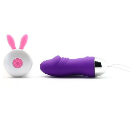 Rechargeable Silicone Vibrating Egg with 12-Speed Remote Control in Penis-Inspired Design