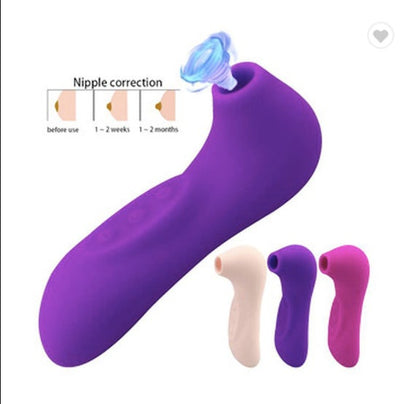 Vibrating Massager with Electric Suction Function