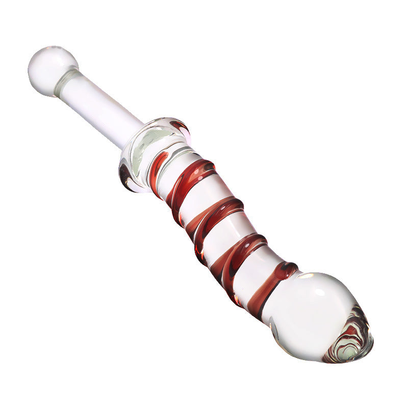 Handlebar Glass Dildo for G-Spot Stimulation