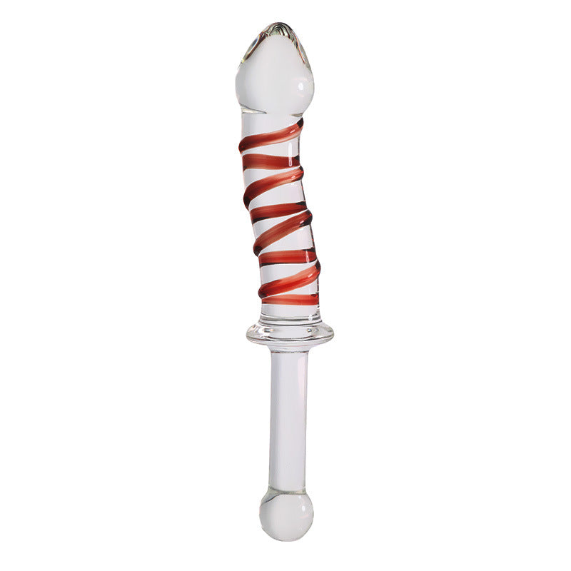 Handlebar Glass Dildo for G-Spot Stimulation