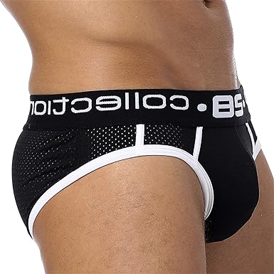 Stylish Mens Briefs | Sexy Patchwork Nylon Underpants for Men