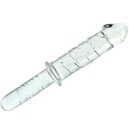 Handle-Grip Glass Dildo