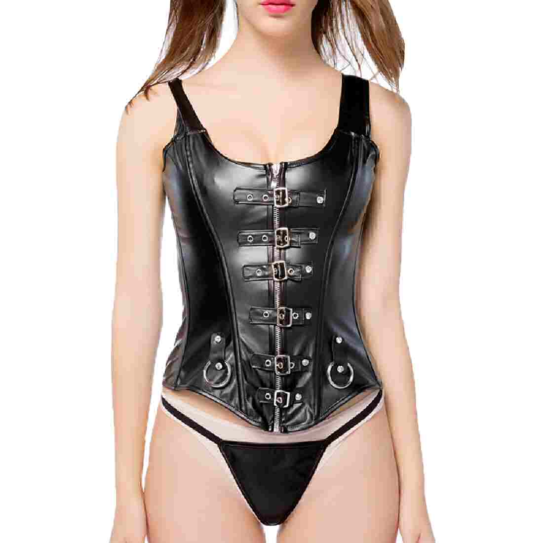 Steampunk Corset Front Zipper Slimming