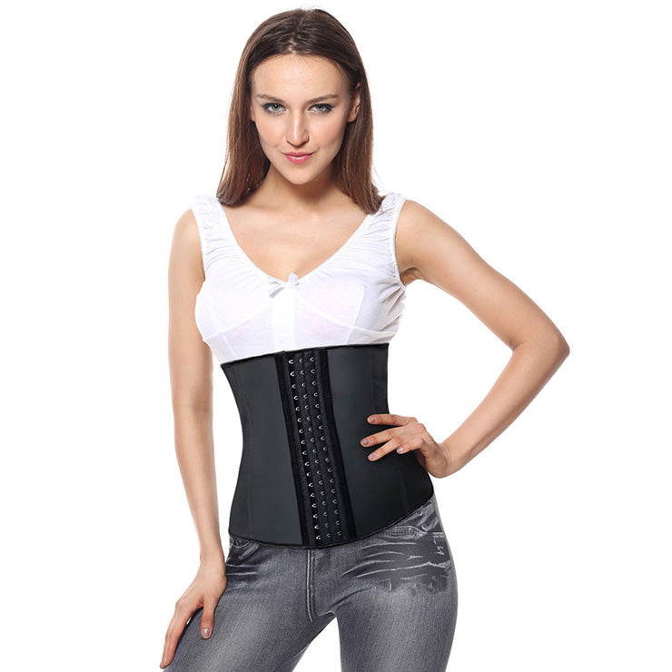 Sexy Black Zipper And Hook And Eye Closure Underbust Corset