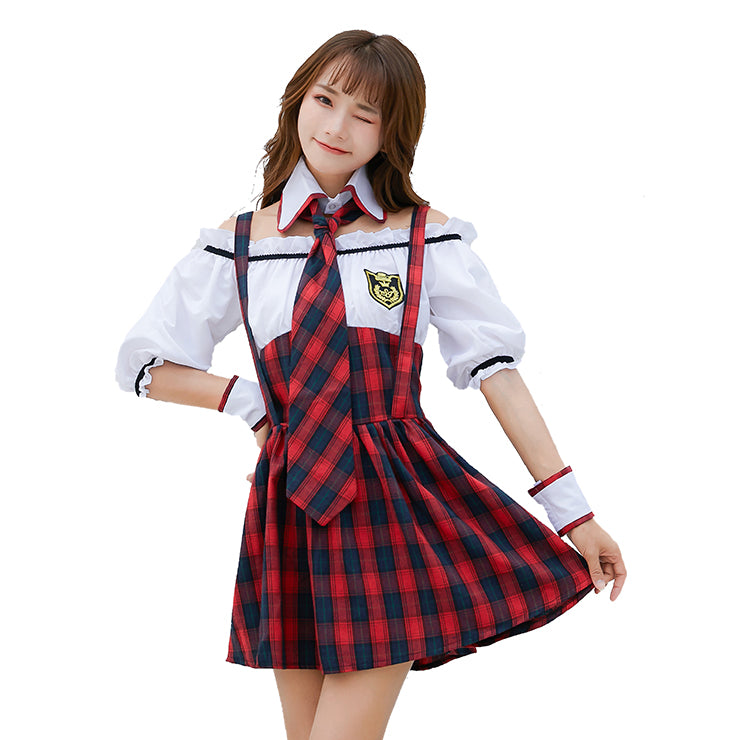 4 Parts Schoolgirl Costume