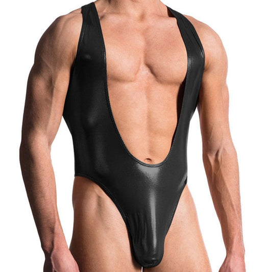 Jumpsuit för män med bar bröst