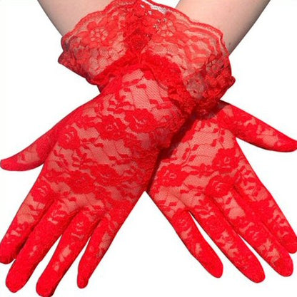 Short Lace Gloves for Women