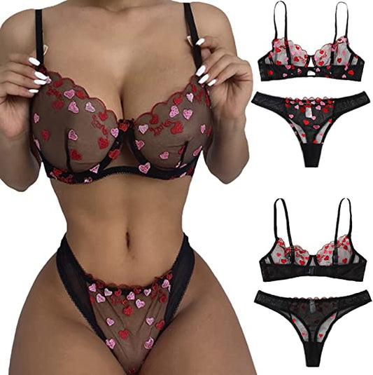 Net sexy underwear set